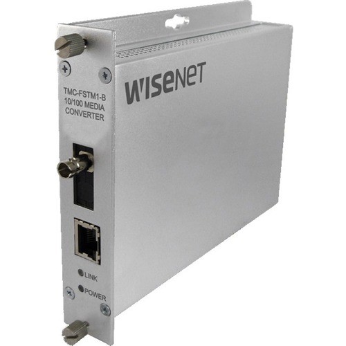 Wisenet TMC-FSTM1POEM-A Transceivers/Media Converters Wisenet Tmc-f Transceiver/media Converter - 1 X Network (rj-45) - 1 X St Ports - Duplexst Port - Mul Tmcfstm1poema 849688011959