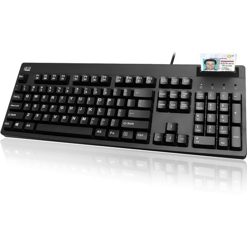 Adesso AKB-630SB-TAA Keyboards & Keypads Adesso Easytouch 630sb-taa - Smart Card Reader Keyboard (taa Compliant) - Cable Connectivity - Usb I Akb630sbtaa 974565688129