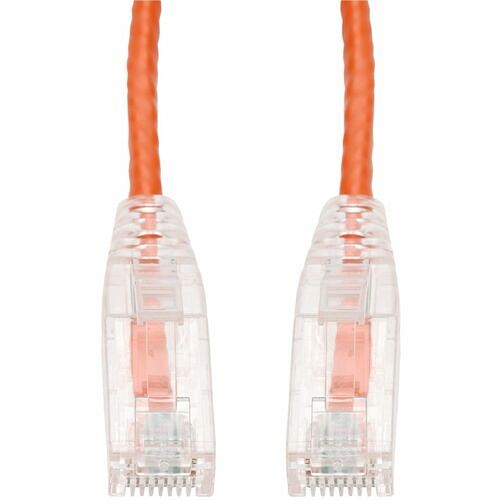 Addon ADD-0-5FSLCAT6-OE Cables Addon 6in Orange Cat 6 Slim Pvc Ethernet Cable Snagless Clear-claw Rj-45 M/m - 6" Category 6 Network Add05fslcat6oe 821456470885