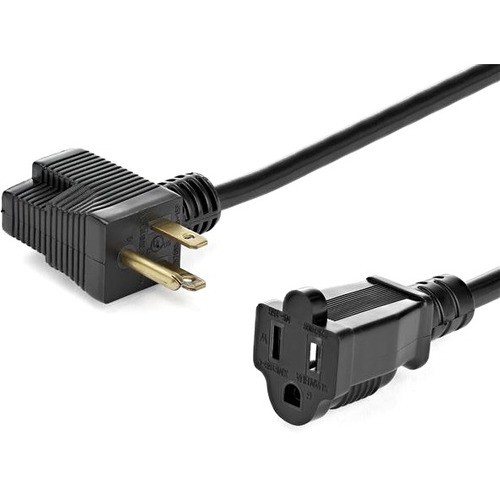 Startech PAC102 Power Cords 12in Outlet Saver Extension Cord - Nema 5-15p To 2 X Nema 5-15r 065030883696