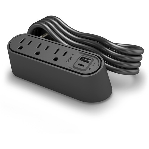 Middle Atlantic WSPC320CBK Power/Data Outlets Wiremold Desktop 3-outlet Power Center - Desktop, Tabletop - Black - 1 Each (wspc320cbk) 786776192575