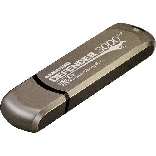 Istorage_kanguru KDF3000-256G Flash Drives Kanguru Defender3000 Fips 140-2 Certified Level 3, Superspeed Usb 3.0 Secure Flash Drive, 256g - Fip Kdf3000256g 705110113960