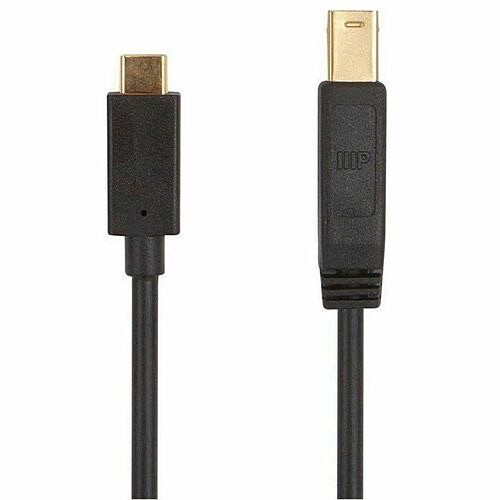 Monoprice 38614 Cables Monoprice Select Usb 3.0 Usb-c To Usb-b Cable 6ft Black - 6 Ft Usb-c/usb-b Data Transfer Cable - Fir 889028127650
