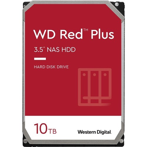 Western Digital WD101EFAX Hard Drives Wd Red Plus Wd101efax 10 Tb Hard Drive - 3.5" Internal - Sata (sata/600) - Conventional Magnetic Rec 718037866758