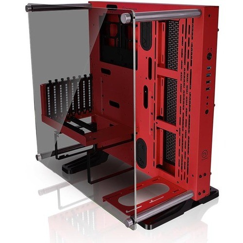 Thermaltake CA-1G4-00M3WN-03 Computer Cases Thermaltake Core P3 Tempered Glass Red Edition Atx Open Frame Chassis - Mid-tower - Red, Black - Spc Ca1g400m3wn03 841163002490