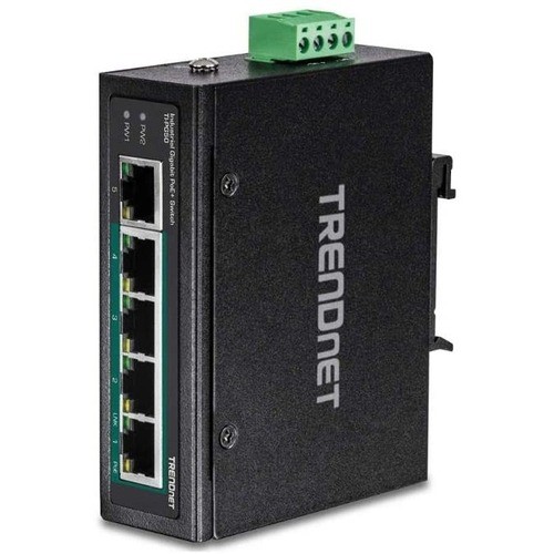 Trendnet TI-PG50 Switches & Bridges Trendnet 5-port Hardened Industrial Unmanaged Gigabit Switch; Ti-pg50; 10/100/1000mbps; Din-rail Swi Tipg50 710931161717