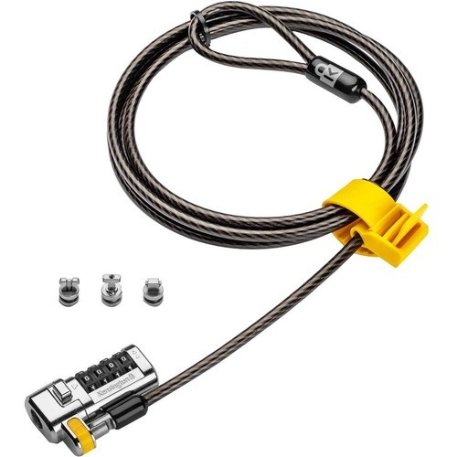 Kensington K68106WW Cable Locks Kensington Clicksafe Universal Combination Laptop Lock - Master Coded - Combination Lock - Carbon St 085896681069