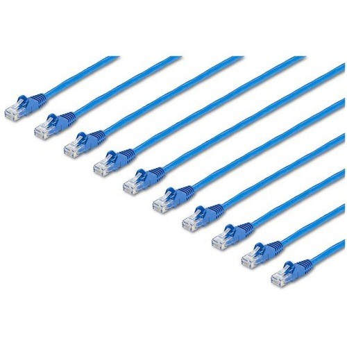 Startech N6PATCH6BL10PK Cables Startech.com 6 Ft. Cat6 Ethernet Cable - 10 Pack - Etl Verified - Blue Cat6 Patch Cord - Snagless Rj 065030884891