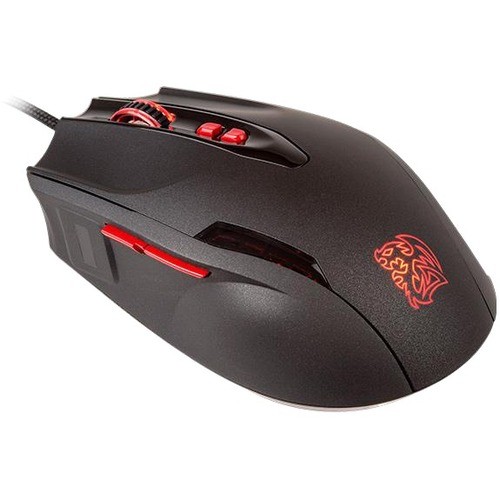 Thermaltake MO-BKV-WDLGBK-01 Pointing Devices (Mice) Tt Esports Black Fp - Laser - Cable - Black - Usb - 5700 Dpi - Scroll Wheel - 7 Button(s) - Right-ha Mobkvwdlgbk01 841163063132