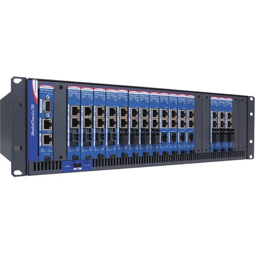 B And B Smartworx IMC-719-2AC-US Modular Expansion Base Advantech Modular Media Converter Chassis - 2 X Number Of Power Supplies Supported - 2 X Number Of P Imc7192acus 