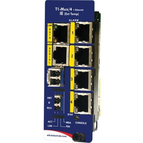 B And B Smartworx IMC-721I-T1MUX Transceivers/Media Converters Advantech Slide-in Modular Media Converter T1/e1/j1 And Ds3/e3/sts Series - 4 X Network (rj-45) - Fa Imc721it1mux 