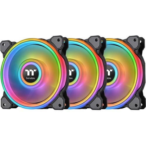 Thermaltake CL-F089-PL14SW-B Processor/Case Fans Thermaltake Riing Quad 14 Rgb Cooling Fan - 3 Pack - 5.51" Maximum Fan Diameter - 3 X Fan(s) - 450.1 Clf089pl14swb 974571726808