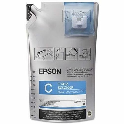 Epson T741220 Ink Tanks & Bottles Epson Ultrachrome Ds Ink Refill Kit - Inkjet - Cyan - 1 L - 6 Pack (t741220) (epst741220) EPST741220 010343953758