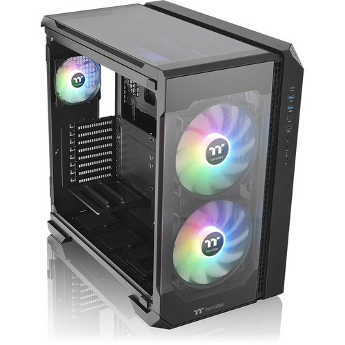 Thermaltake CA-1Q6-00M1WN-00 Computer Cases Thermaltake View 51 Tempered Glass Argb Edition - Mid-tower - Black - Spcc, Tempered Glass - 4 X Bay Ca1q600m1wn00 841163073872