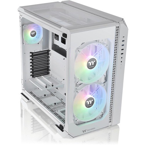 Thermaltake CA-1Q6-00M6WN-00 Computer Cases Thermaltake View 51 Tempered Glass Snow Argb Edition - Mid-tower - White - Spcc, Tempered Glass - 4  Ca1q600m6wn00 841163073865