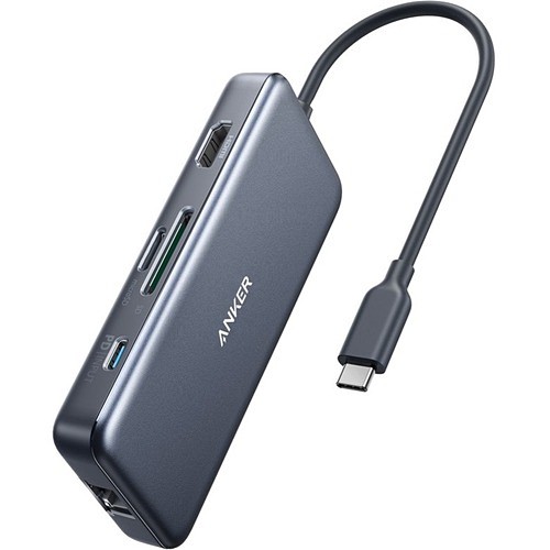 Anker A83520A1 Docking Stations Anker Powerexpand+ 7-in-1 Usb-c Pd Ethernet Hub Usb-c Hub A8352 - Anker Usb C Hub Adapter, Powerexpa 848061024395
