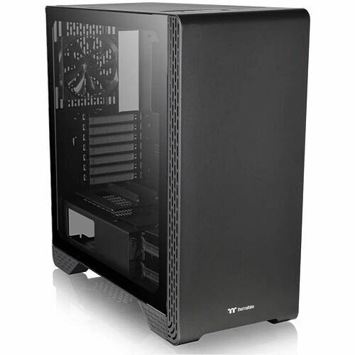 Thermaltake CA-1P5-00M1WN-00 Computer Cases Thermaltake S300 Tempered Glass Mid-tower Chassis - Mid-tower - Black - Tempered Glass, Spcc, Steel, Ca1p500m1wn00 841163072936