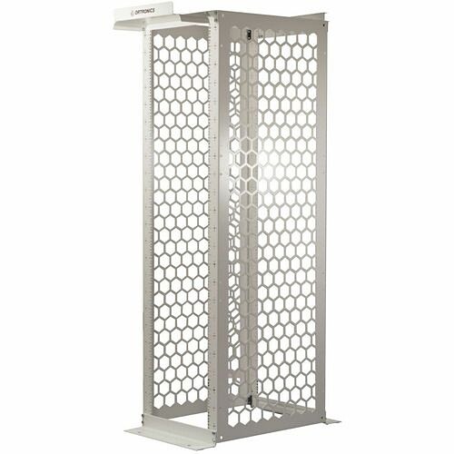 C2g MM2070638-B Rack Equipment Ortronics Mm20 Channel Rack, 6.5" Deep, 7 Ft, 45 Ru, Square Hole Rails, Black - For Network Equipmen Mm2070638b 662875836162