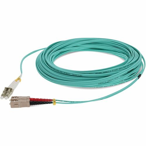 Addon ADD-SC-LC-12M5OM4 Cables Addon Fiber Optic Duplex Patch Network Cable - 39.37 Ft Fiber Optic Network Cable For Transceiver, N Addsclc12m5om4 821456725824
