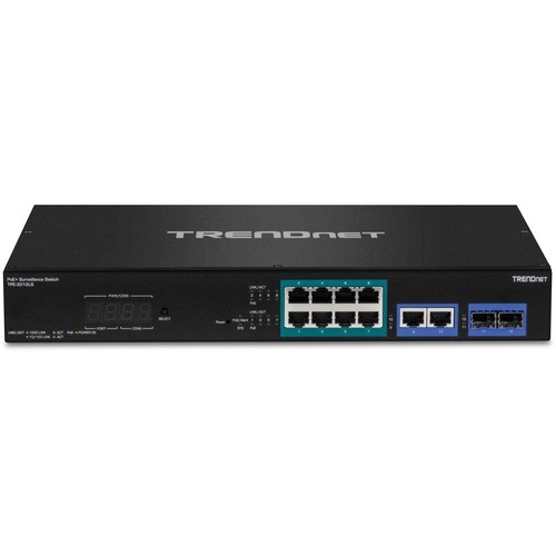 Trendnet TPE-3012LS Switches & Bridges Trendnet 12-port Gigabit Poe+ Smart Surveillance Switch With 8 X Gigabit Poe+ Ports; Tpe-3012ls; 2 X Tpe3012ls 710931161502