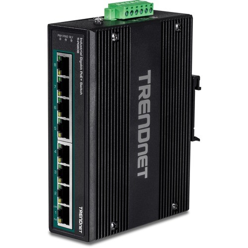 Trendnet TI-PG80B Switches & Bridges Trendnet 8-port Hardened Industrial Unmanaged Gigabit 10/100/1000mbps Din-rail Switch W/ 8 X Gigabit Tipg80b 710931161885
