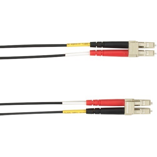 Black Box FOCMR50-003M-LCLC-BK Cables Black Box Colored Fiber Om2 50/125 Multimode Fiber Optic Patch Cable - Ofnr Pvc - 9.84 Ft Fiber Opti Focmr50003mlclcbk 
