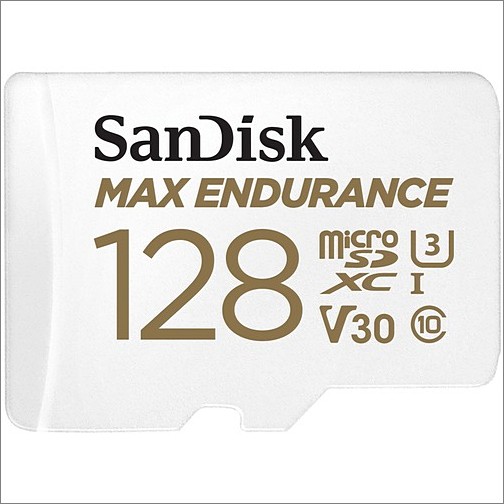 Sandisk SDSQQVR-128G-GN6IA Memory Cards Sandisk Max Endurance 128 Gb Microsd - 100 Mb/s Read - 10 Year Warranty (sdsqqvr-128g-gn6ia) Sdsqqvr128ggn6ia 619659178529