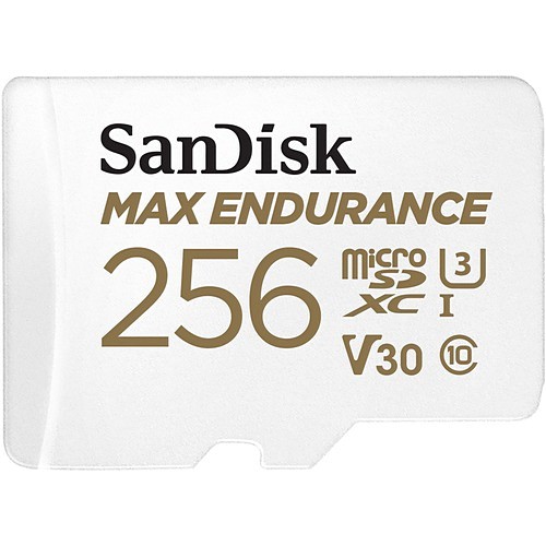 Sandisk SDSQQVR-256G-GN6IA Memory Cards Sandisk Max Endurance 256 Gb Class 10/uhs-i (u3) Microsdxc - 100 Mb/s Read - 40 Mb/s Write (sdsqqvr- Sdsqqvr256ggn6ia 619659178543