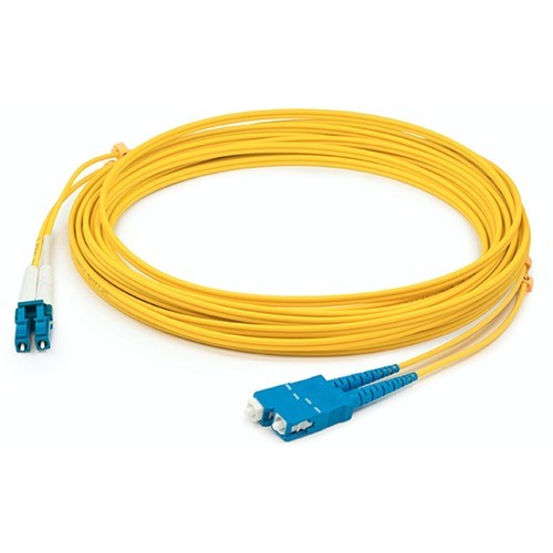 Addon ADD-SC-LC-1M9SMFP Cables Addon 1m Sc To Lc Yellow Os2 Duplex Ofnp (plenum-rated) Smf Fiber Patch Cable - 3.28 Ft Fiber Optic  Addsclc1m9smfp 821456588627