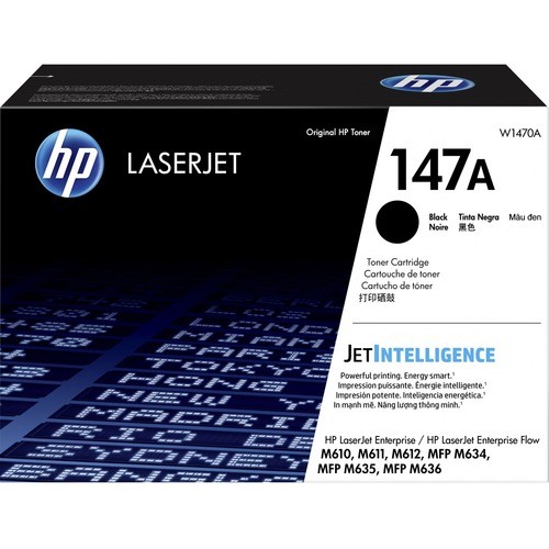 Hp W1470A Toners & Ink Cartridges Hp 147a Original Toner Cartridge - Black - Laser - 10500 Pages (w1470a) 194441304671