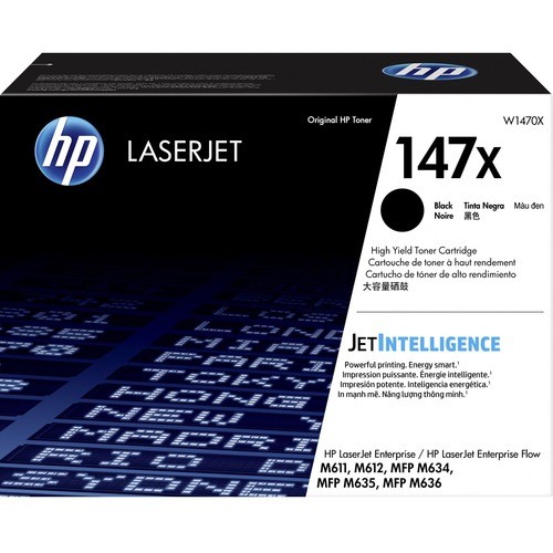 Hp W1470X Toners & Ink Cartridges Hp 147x Original Toner Cartridge - Black - Laser - High Yield - 25200 Pages (w1470x) 194441304688