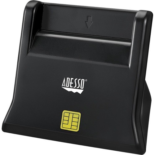 Adesso SCR-300 Smart Card Readers Adesso Desktop Smart Card Reader - Contact - Cable - Usb 2.0 - Black - Taa Compliant (scr-300) (ades Scr300 783750010535
