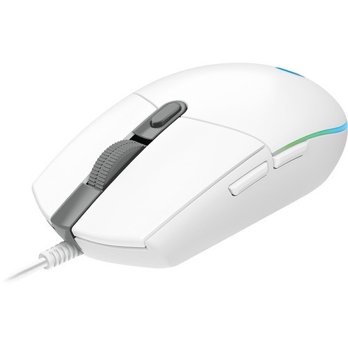 Logitech Gaming Mouse - Cable - White - USB - 6 Button(s) 910005791 097855155955