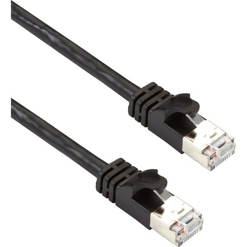 Black Box CAT6APCS-003-BK Cables Black Box Cat6a 500-mhz Str Patch Cable Slim Molded Snagless Boot - F/utp, Cm Pvc, Bk, 3ft - 3 Ft Ca Cat6apcs003bk 822088134565