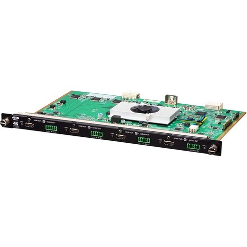 Aten VM8824 A/V Equipment IO Modules Vancryst Vm8824 4-port True 4k Hdmi Output Board With Scaler - 9.4" Width X 0.9" Height X 13.9" Leng 672792011375