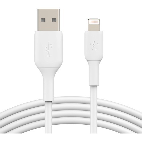 Belkin CAA001BT1MWH Cables Belkin Boostcharge Lightning To Usb-a Cable (1 Meter / 3.3 Foot, White) - 3.3 Ft Lightning/usb Data  745883788651