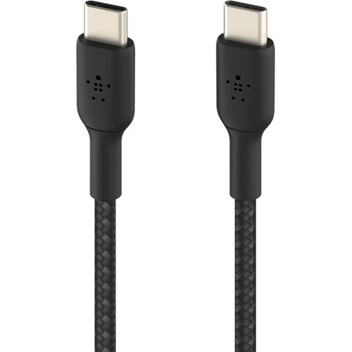 Belkin CAB004BT1MBK Cables Belkin Boostcharge Braided Usb-c To Usb-c Cable (1 Meter / 3.3 Foot, Black) - 3.28 Ft Usb-c Data Tra 745883788279