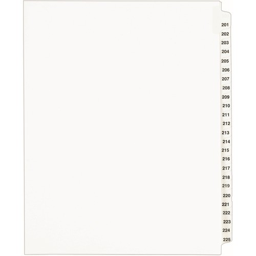 Avery Dennison 01338 Tab Indexes Legal Exhibit Reference Divider AVE01338 072782013387