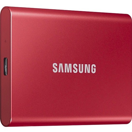 Samsung MU-PC2T0R/AM Hard Drives Samsung T7 Mu-pc2t0r/am 2 Tb Portable Solid State Drive - External - Pci Express Nvme - Metallic Red Mupc2t0ram 887276410739