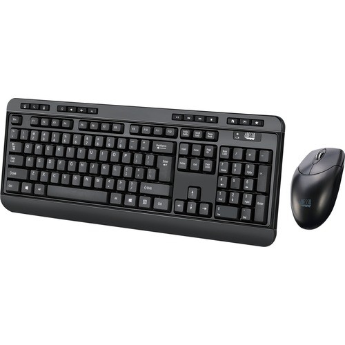 Adesso WKB-1320CB Keyboard & Mouse Combos Antimicrobial Wireless Desktop Keyboard And Mouse Wkb1320cb 783750010306