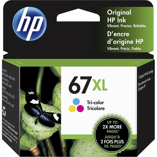 Hp 3YM58AN#140 Toners & Ink Cartridges Hp 67xl Original High Yield Inkjet Ink Cartridge - Tri-color - 1 Pack - 240 Pages (3ym58an#140) 3ym58an140 193015522411