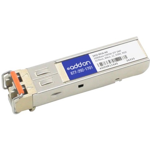 Addon 1012-9316-AO Switch Modules Addon Optelianandreg; 1012-9316 Compatible Taa 2.7gbase-cwdm Sfp Transceiver (smf, 1570nm, 80km, Lc, D 10129316ao 821456539100