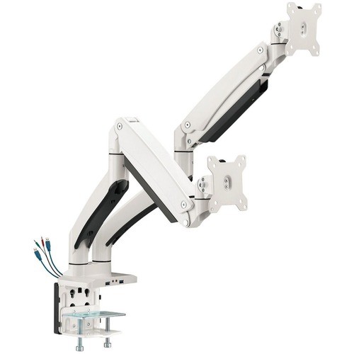 Siig CE-MT3211-S1 Mounting Kits Siig Dual Monitor Aluminum Heavy Duty Desk Mount With Usb And Audio Ports - 17" To 43" - Vesa 75x75, Cemt3211s1 662774043821