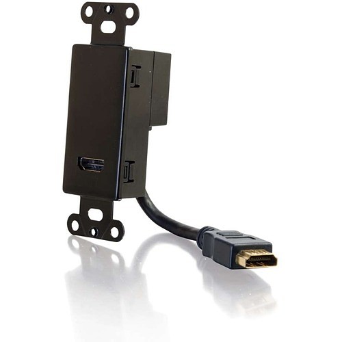 C2g CG41045 Faceplates & Mounting Boxes Hdmi Decora Passthrough Wp     Adap - Black (cg41045) 757120410454