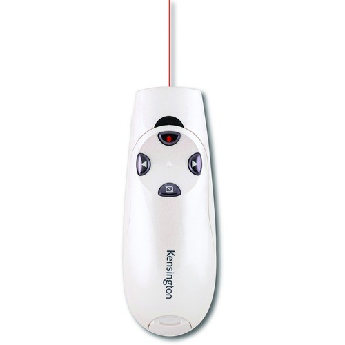 Kensington K75773WW Pointing Devices (Mice) Kensington Presenter Expert Wireless With Red Laser - Pearl White - Wireless - Radio Frequency - 2.4 085896757733
