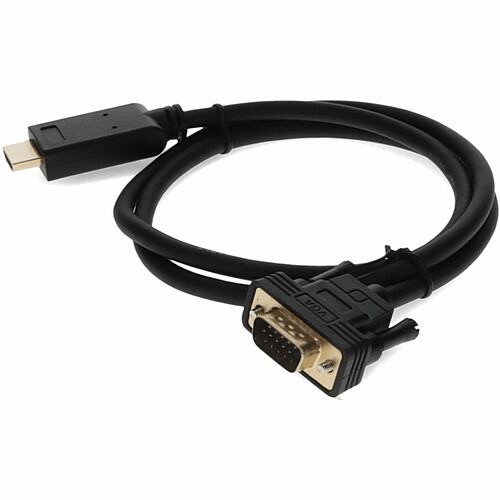 Addon HDMI2VGAMM6 Cables Addon 6ft Hdmi 1.3 Male To Vga Male Black Cable For Resolution Up To 1920x1200 (wuxga) - 6 Ft Hdmi/v 195285015181