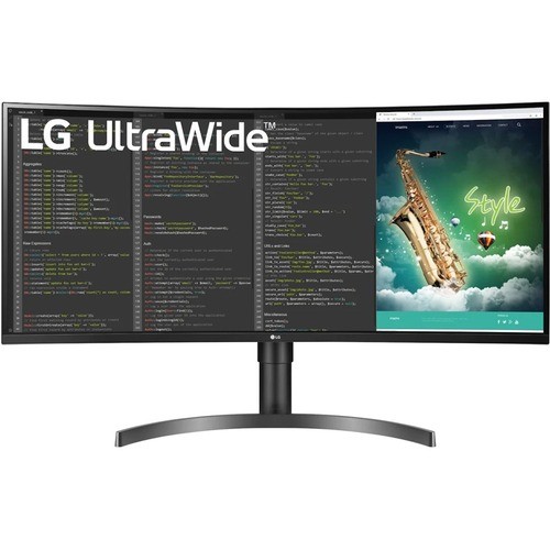 Lg 35BN75C-B Monitors Lg Ultrawide 35bn75c-b 35" Class Uw-qhd Curved Screen Lcd Monitor - 21:9 - Textured Black - 35" View 35bn75cb 719192642874