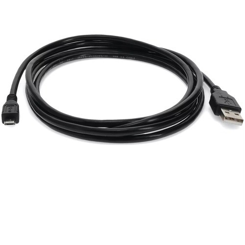 Addon USB2MICROUSB1 Cables Addon 1ft Usb 2.0 (a) Male To Micro-usb 2.0 (b) Male Black Cable - 1 Ft Micro-usb-b/usb-a Data Trans 195285026958