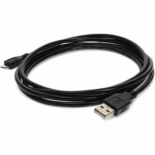 Addon USB2MICROUSB6IN Cables Addon 6in Usb 2.0 (a) Male To Micro-usb 2.0 (b) Male Black Cable - 6" Micro-usb/usb Data Transfer Ca 195285027016
