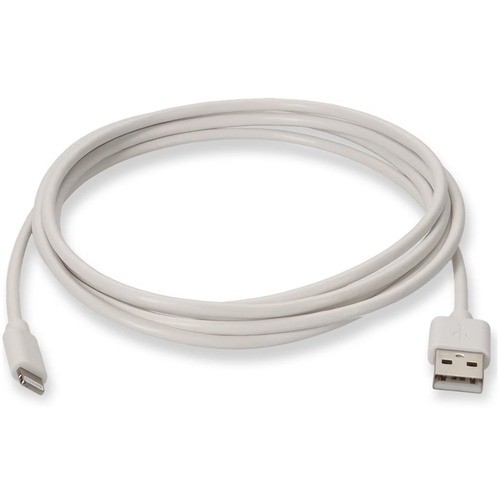 Addon USB2LGT6INW Cables Addon 6in Usb 2.0 (a) Male To Lightning Male White Cable - 6" Lightning/usb Data Transfer Cable For  195285027580